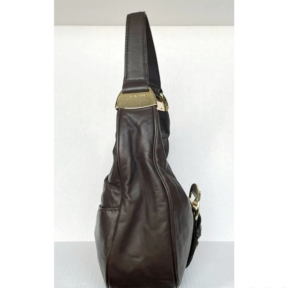 Michael Kors Mocha Soft Leather Morgan Hobo Bag - Picture 4 of 10